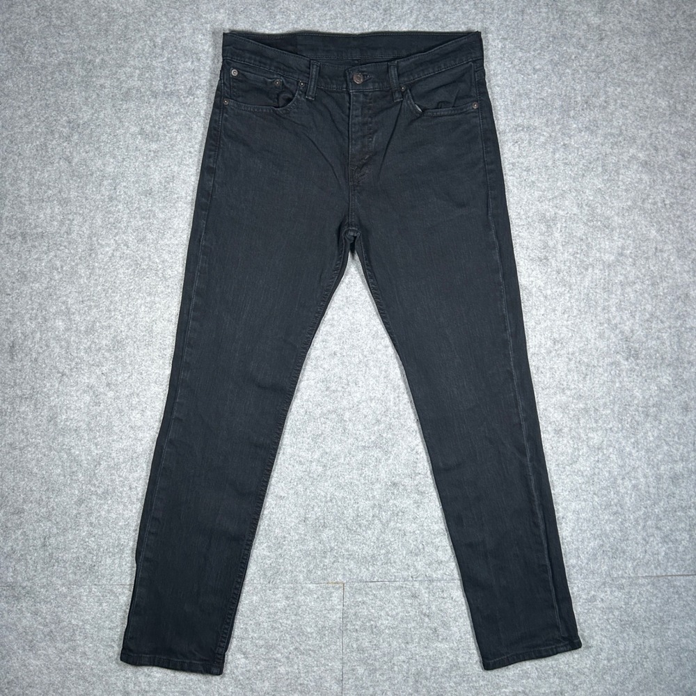 Levi's 511 Denim Jeans Mens 32x30(31x28) Black Slim Fit Stretch Casual red tab